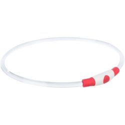 Trixie Flash Leuchtring USB, Kunststoff rot S-M