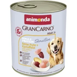 animonda GranCarno Sensitiv Nassfutter Hund Adult, Pute und Kartoffel 12x800 g