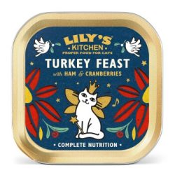 LILY'S KITCHEN Nassfutter Katze Adult X-mas Truthahn und Schinken, Pastete 19x85 g
