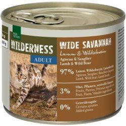 REAL NATURE WILDERNESS Nassfutter Katze, Adult Wide Savannah, Lamm und Wildschwein 24x200 g