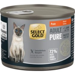 SELECT GOLD Pure Adult Paté Pute 12x200 g