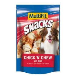 MultiFit Snacks Chick'n chew mit Rind 2x100 g