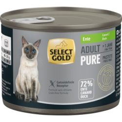 SELECT GOLD Pure Adult Paté Ente 6x200 g