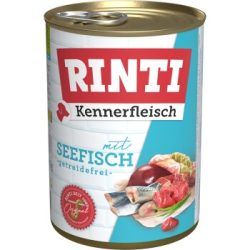 RINTI Kennerfleisch Nassfutter Hund, Adult, Dose, Seefisch 12x400 g