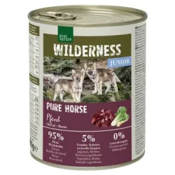 REAL NATURE WILDERNESS Nassfutter für Hunde Junior Pure Horse, Pferd 12x800 g