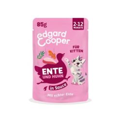 Edgard & Cooper Nassfutter für Kätzchen mit Ente und Huhn in Sauce 12x85 g