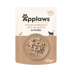 Applaws Nassfutter Katze Adult Hühnerbrust und Wild Reis 12x70 g