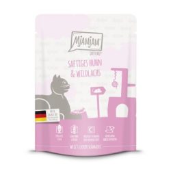 MjAMjAM Nassfutter Katze Adult Quetschie Huhn und Wildlachs 6x300 g