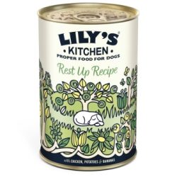 LILY'S KITCHEN Nassfutter Hund Adult, Rest Up Recipe, mit Huhn, Kartoffeln und Banane 6x400 g