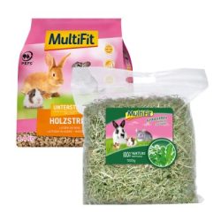 MultiFit Kräuterheu 500 g und Holzstreu 8 L