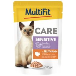 MultiFit Care Sensitive Nassfutter Katze mit Trutenfleisch 48x85 g