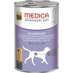 SELECT GOLD Medica Nassfutter Hund Adult Schonkost fettreduziert, mit Huhn 6x400 g