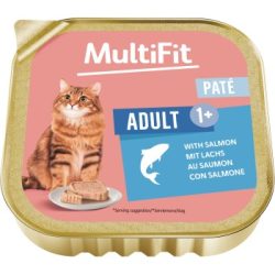 MultiFit Nassfutter Katze Adult, Paté, mit Lachs 16x100 g