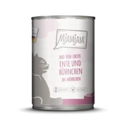 MjAMjAM Nassfutter Katze Adult, Duo 6x400 g Ente und Huhn