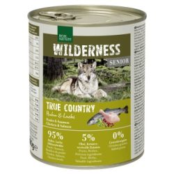 REAL NATURE WILDERNESS Nassfutter für Hunde Senior True Country, Huhn und Lachs 24x800 g