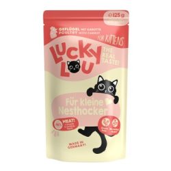 Lucky Lou Nassfutter Katze Kitten Geflügel 32x125 g