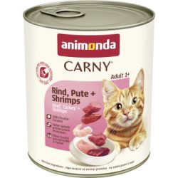 animonda Carny Nassfutter Katze Adult Rind, Pute und Shrimps 24x800 g