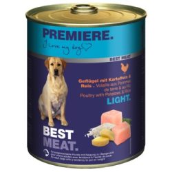 PREMIERE Best Meat Light Geflügel und Reis 6x800 g