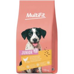 MultiFit Trockenfutter Hund Junior, mit Geflügel & Reis 2x12 kg