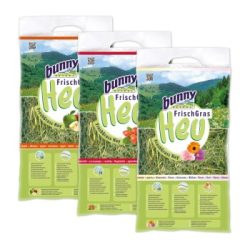 Bunny Frischgras-Heu Set 3x500g Apfel, Hagebutte und Blüten 3x500 g