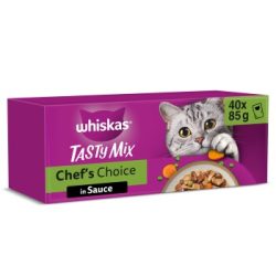 Whiskas Tasty Mix Mega Pack Chef's Choice in Sauce 40 x 85g