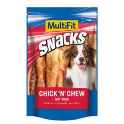 MultiFit Snacks Chick 'n' Chew mit Rind 2x100 g