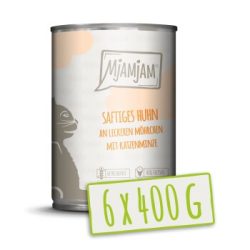 MjAMjAM Nassfutter Katze Adult Huhn an Möhrchen 6x400 g