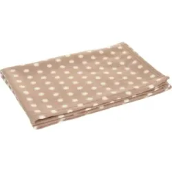 FIT+FUN Fleece-Decke Classic braun/ weiß