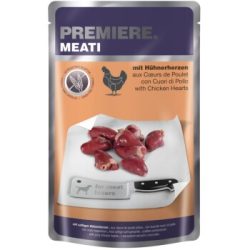 PREMIERE Meati Nassfutter Hund Adult, Hühnerherzen 20x500 g