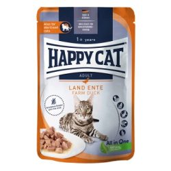 HAPPY CAT Culinary Nassfutter Katze Adult, Land Ente, Meat in Sauce 20x85 g