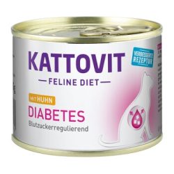 KATTOVIT Feline Diet Nassfutter Katze Diabetes Adult Huhn 24x185 g