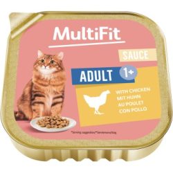 MultiFit Nassfutter Katze Adult, in Sauce, Huhn 16x100 g
