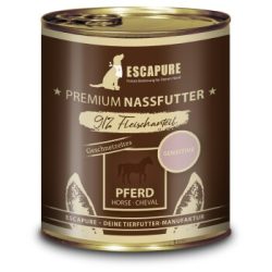ESCAPURE Nassfutter Hund Sensitive Adult Pferd 6x800 g