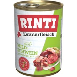 RINTI Kennerfleisch Nassfutter Hund, Adult, Dose, Wildschwein 12x400 g