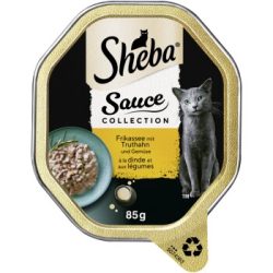 Sheba Sauce Collection 22 x 85 g mit Truthahn und Gemüse 22x85 g