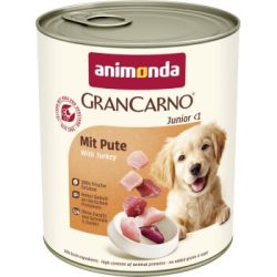 animonda GranCarno Original Nassfutter Hund Junior, Pute 6x800 g
