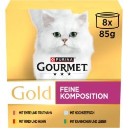 GOURMET Gold Feine Komposition Mix 8 x 85 g