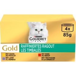 GOURMET Gold Raffiniertes Ragout mit Gemüse 4x85g