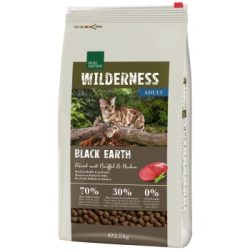 REAL NATURE WILDERNESS Trockenfutter Katze, Adult, Black Earth, Rind, Büffel & Huhn 2.5 kg