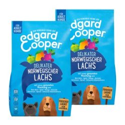 Edgard & Cooper Trockenfutter für Hunde, Adult, Frischer norwegischer Lachs 2x12 kg