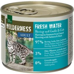 REAL NATURE WILDERNESS Nassfutter Katze, Adult Fresh Water, Hering mit Lachs und Ente 24x200 g