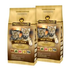 WOLFSBLUT Trockenfutter Hund Junior Wild Duck 2x2 kg