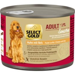 SELECT GOLD Nassfutter Hund Sensitive Adult Huhn mit Reis 24x200 g