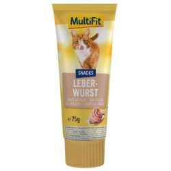 MultiFit Snack-Paste Leberwurst Leberwurst 3x75 g
