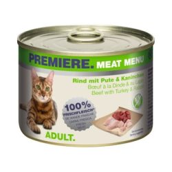 PREMIERE Meat Menu Adult Rind mit Pute und Kaninchen 12x200 g