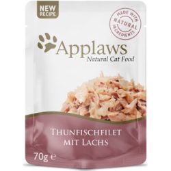 Applaws Nsssfutter Katze Adult in Gelee Thunfisch mit Lachs 16x70 g