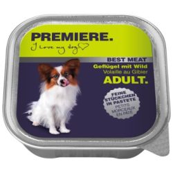 PREMIERE Best Meat Adult Geflügel und Wild 16x100 g