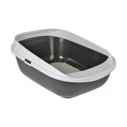 AniOne Katzentoilette High Rim M dunkelgrau