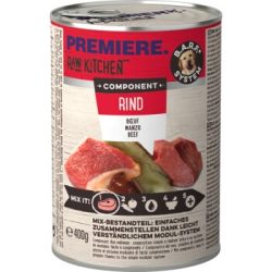 PREMIERE RAW KITCHEN Nassfutter Hund Adult Component, Rind und Kalb 12x400 g