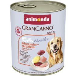 animonda GranCarno Sensitiv Nassfutter Hund Adult, Huhn und Kartoffel 6x800 g